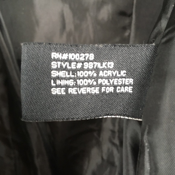 Hot Kiss Houndstooth Belted Black & White Pea Coat Size Small - Picture 6 of 7